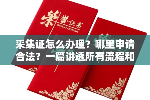 全国采集证怎么办理?哪里申请合法?一篇讲透所有流程和细节