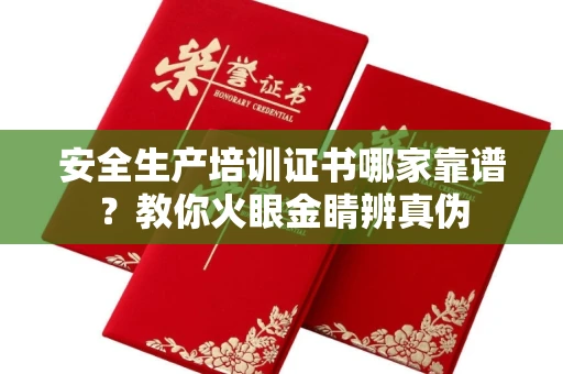 全国安全生产培训证书哪家靠谱?教你火眼金睛辨真伪