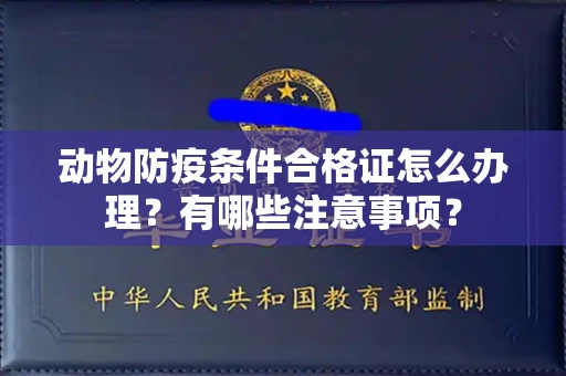 全国动物防疫条件合格证怎么办理?有哪些注意事项?