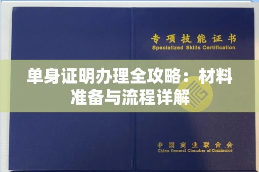 全国单身证明办理全攻略:材料准备与流程详解